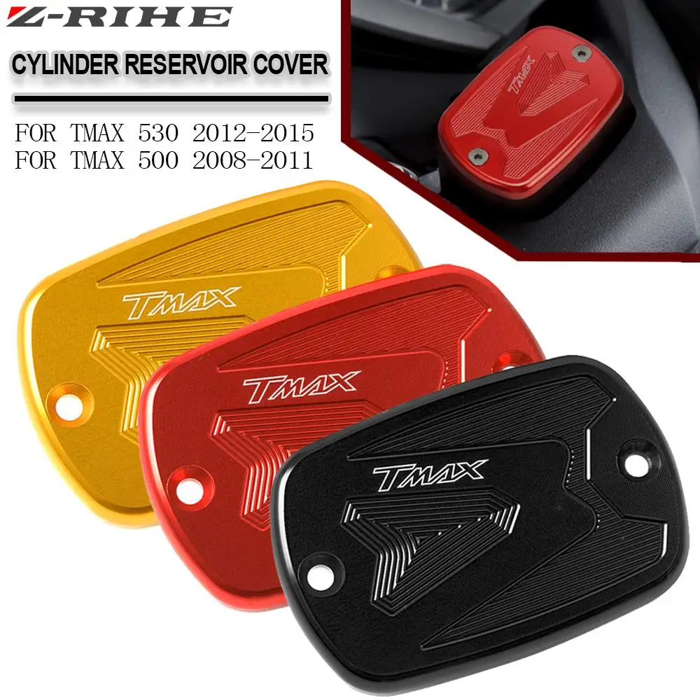

For Yamaha T-MAX TMAX 530 500 Motorcycle CNC Brake Fluid Reservoir Cap Cover TMAX500 2008-2011 TMAX530 DX SX 2012 2013 2014 2015