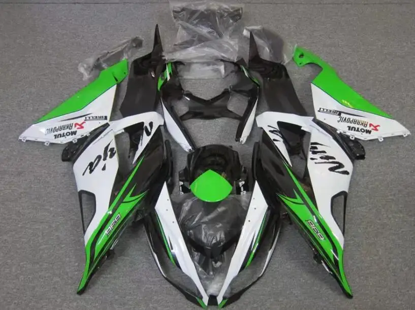 Новый комплект обтекателей из АБС-пластика подходит для Kawasaki Ninja ZX-6R 636 599 2013 2014 2015 2016 2017 2018 13 14 15 16 17 18 белый зеленый