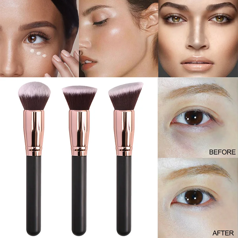 Makeup Tool Blush Foundation Brush Loose Powder Brush Round Cream Brush Soft Hair Professional Portable New Women Makeup Brushes
Makeup Tool Blush Foundation Brush Loose Powder Brush Round Cream Brush Soft Hair Professional Portable New Women Makeup Brushes