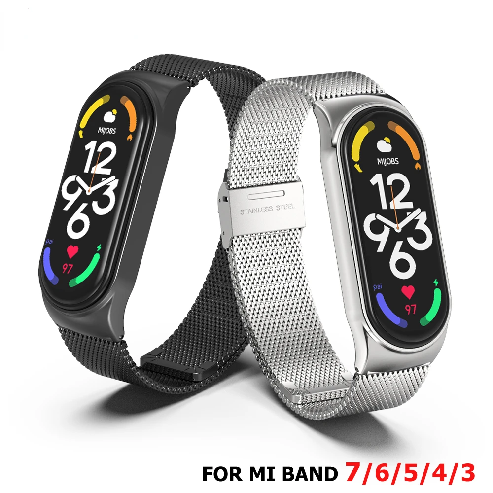 Strap for Mi Band 5 6 7 Metal Bracelet On Mi Band 4 3 Wristband for Mi Band 5 Strap For Xiaomi Miband NFC Global Version
Strap for Mi Band 5 6 7 Metal Bracelet On Mi Band 4 3 Wristband for Mi Band 5 Strap For Xiaomi Miband NFC Global Version