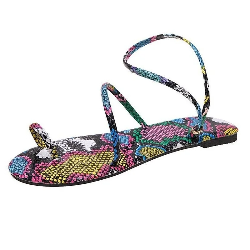 Women's Sandals Summer Fashion Large Size Snake Print Strap Flat Sandals Zapatos Plataforma De Mujer De Fiesta Shoes for Women
Women's Sandals Summer Fashion Large Size Snake Print Strap Flat Sandals Zapatos Plataforma De Mujer De Fiesta Shoes for Women
