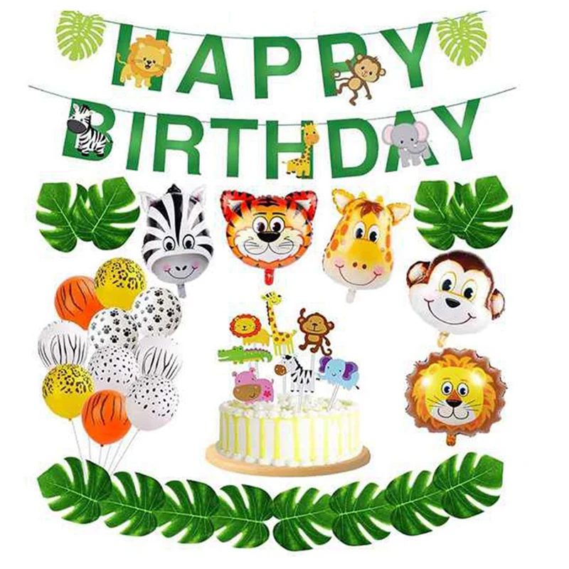 Jungle Safari Theme Party Balloon Garland Kit Animal Balloons Palm Leaves For Kids Birthday Party Baby Shower Decoration
Jungle Safari Theme Party Balloon Garland Kit Animal Balloons Palm Leaves For Kids Birthday Party Baby Shower Decoration