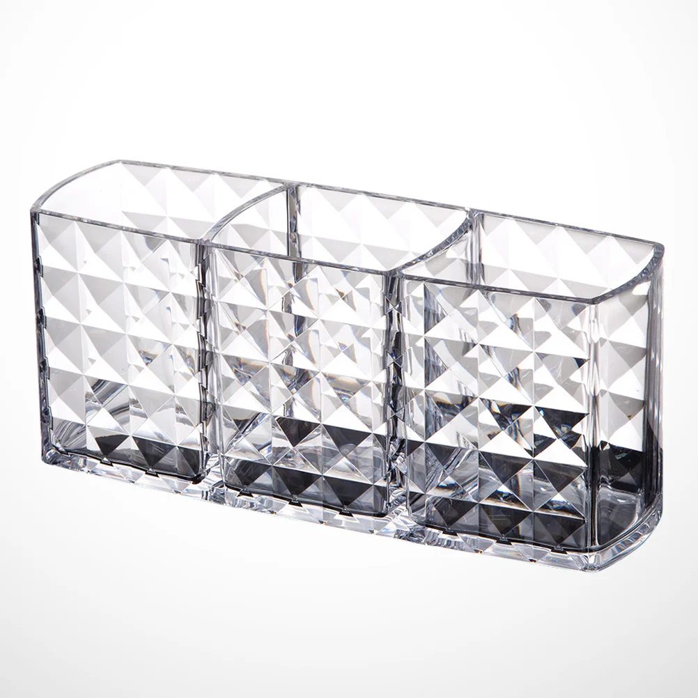 1 pc Makeup Brush Holder Diamond Pattern Transparent Desktop Storage Box Display Stand Organizer for Nail Polishes
1 pc Makeup Brush Holder Diamond Pattern Transparent Desktop Storage Box Display Stand Organizer for Nail Polishes