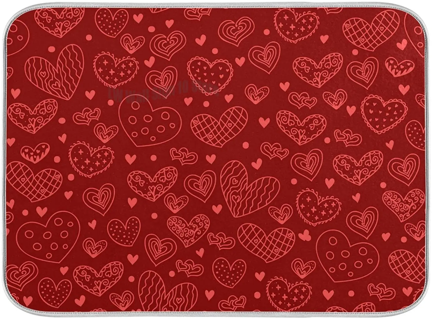 Love Red Hearts Dish Drying Mat for Kitchen Counter Absorbent Heat Resistant Microfiber Dishes Drainer Mat
Love Red Hearts Dish Drying Mat for Kitchen Counter Absorbent Heat Resistant Microfiber Dishes Drainer Mat