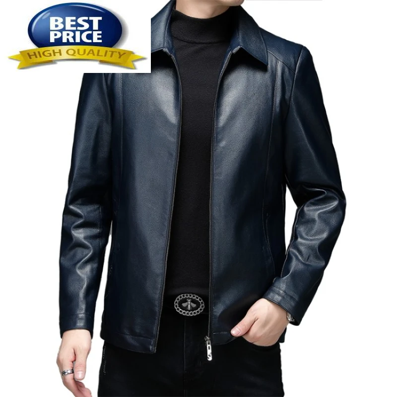 

Кожаная куртка мужская одежда 100% овчина короткие куртки для мужчин черная тонкая мотоциклетная мужская кожаная куртка Chaquetas
