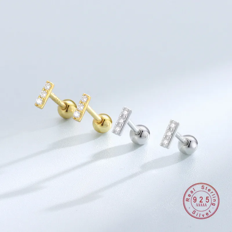 HI MAN 925 Sterling Silver Shiny Micro Set Zircon Geometric Stud Earrings Women Simple Versatile Everyday Jewelry
HI MAN 925 Sterling Silver Shiny Micro Set Zircon Geometric Stud Earrings Women Simple Versatile Everyday Jewelry