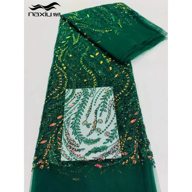 African Colorful Sequins Lace Fabric 2023 High Quality French Nigerian Groom Beads Lace Fabric For Wedding Party
African Colorful Sequins Lace Fabric 2023 High Quality French Nigerian Groom Beads Lace Fabric For Wedding Party
