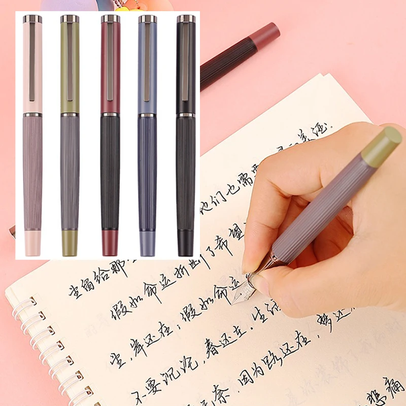 High-quality Multicolour Student Calligraphy Fountain Pens 0.38/0.5mm Nib Replaceable Ink Sac School Writing Stationery Supplies
High-quality Multicolour Student Calligraphy Fountain Pens 0.38/0.5mm Nib Replaceable Ink Sac School Writing Stationery Supplies