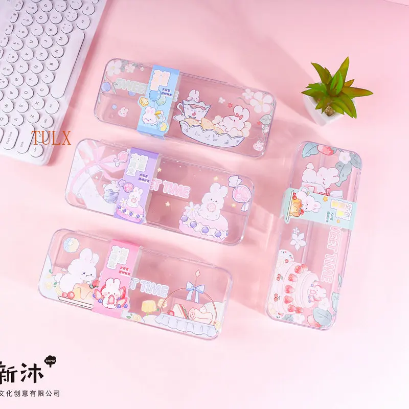 TULX transparent pencil case stationery supplies kawaii stationery cute pencil case school supplies kawaii pencil case
TULX transparent pencil case stationery supplies kawaii stationery cute pencil case school supplies kawaii pencil case