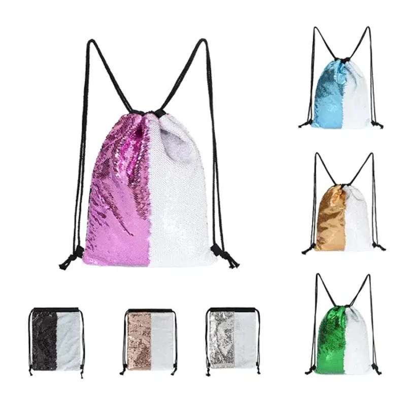 Сублимационный рюкзак на шнурке с блестками, сумки из полиэстера для путешествий, сумки для хранения, Портативная сумка для покупок, товары ... 
Сублимационный рюкзак на шнурке с блестками, сумки из полиэстера для путешествий, сумки для хранения, Портативная сумка для покупок, товары ...