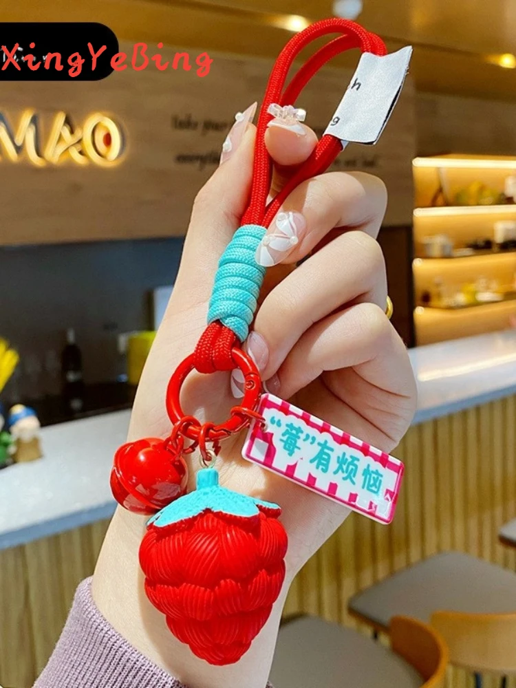 Cartoon INS Wind Resin Strawberry Hand Rope Clasp Girl Key Chain Exquisite Key Chain Lovers Bag Pendant
Cartoon INS Wind Resin Strawberry Hand Rope Clasp Girl Key Chain Exquisite Key Chain Lovers Bag Pendant