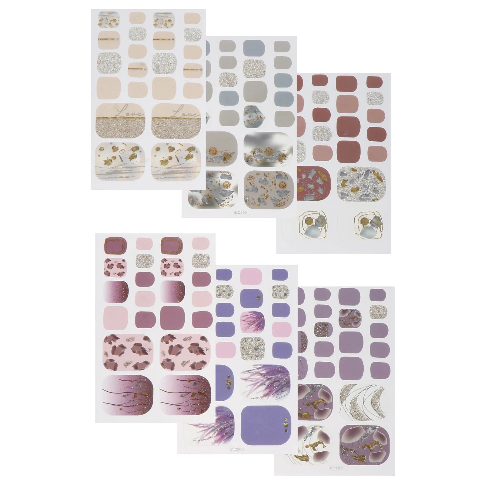 6 Sheets Printed Stylish Delicate DIY Nail Decor Manicure Stickers Nail Stickers for Girls
6 Sheets Printed Stylish Delicate DIY Nail Decor Manicure Stickers Nail Stickers for Girls