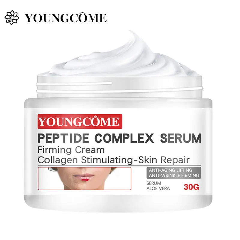 YOUNGCOME 60g Peptide Facial Cream Anti Wrinkle Freckle Firming Skin Whitening Moisturizin Softing Smoothing Face Skin Care
YOUNGCOME 60g Peptide Facial Cream Anti Wrinkle Freckle Firming Skin Whitening Moisturizin Softing Smoothing Face Skin Care