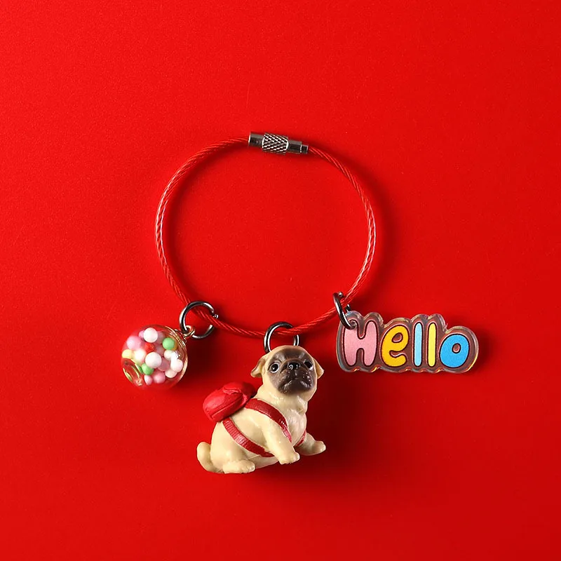 Car Pendant Cute Pug Bag Dog Keychain Animal Lovely Decoration Hanging Charm Ornaments Auto Interior Steel Wire Keyring Gifts
Car Pendant Cute Pug Bag Dog Keychain Animal Lovely Decoration Hanging Charm Ornaments Auto Interior Steel Wire Keyring Gifts