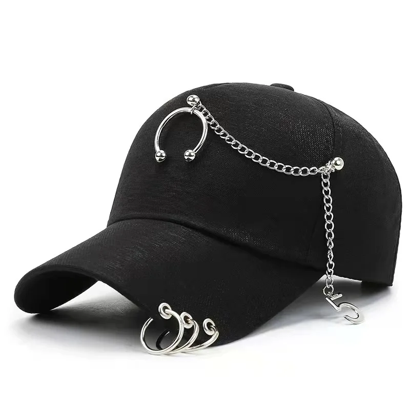 Fashion Stainless Steel Ring Baseball Caps Men Women Snapback Cool Hip Hop Hat Summer Breathable Mesh Sun Gorras Unisex
Fashion Stainless Steel Ring Baseball Caps Men Women Snapback Cool Hip Hop Hat Summer Breathable Mesh Sun Gorras Unisex
