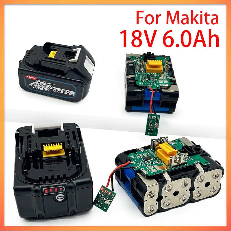 New For Makita 18V 6.0Ah Lithium Battery BL1860 BL1850B BL1850 BL1840 BL1830 BL1820 BL1815 LXT Li-Ion Replacement Battery
New For Makita 18V 6.0Ah Lithium Battery BL1860 BL1850B BL1850 BL1840 BL1830 BL1820 BL1815 LXT Li-Ion Replacement Battery