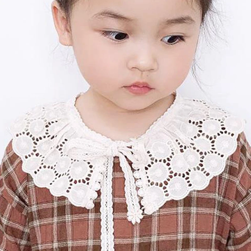 Korean Style Children Hollow Embroidery Fake Collars for Gilrs Shoulder Wrap Shawl False Collar Dress Decor Detachable Collar
Korean Style Children Hollow Embroidery Fake Collars for Gilrs Shoulder Wrap Shawl False Collar Dress Decor Detachable Collar