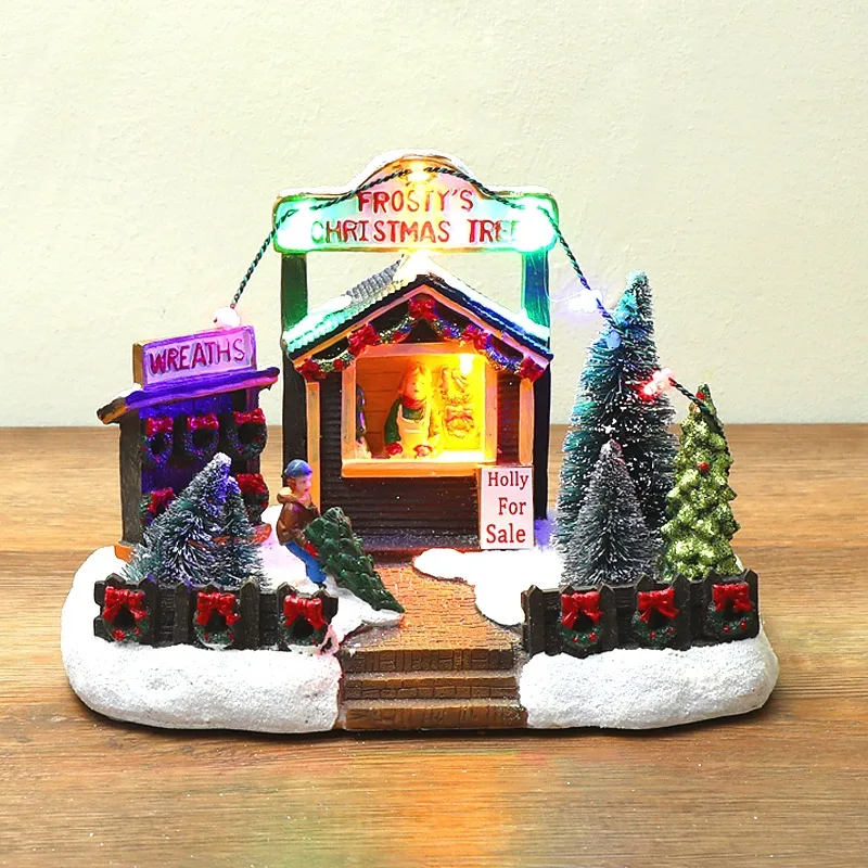 2024 Creative LED Light Christmas Snow House Luminous Village Figurine Resin Ornament Decoration Holiday Xmas Gifts
2024 Creative LED Light Christmas Snow House Luminous Village Figurine Resin Ornament Decoration Holiday Xmas Gifts