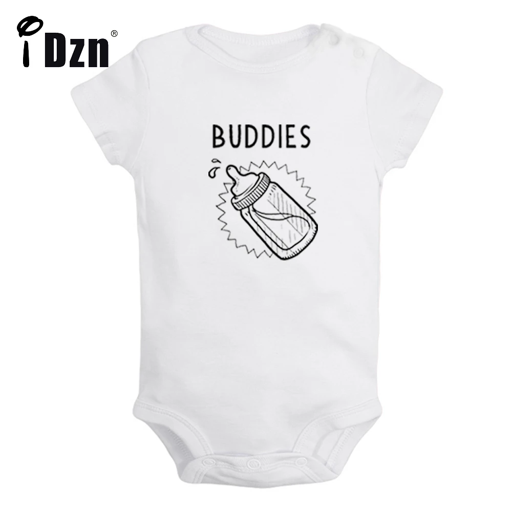 iDzn NEW Twins Baby Buddies Drinking Cute Baby Fun Print Rompers Boys Girls Bodysuit Infant Short Sleeves Jumpsuit Kids Clothes
iDzn NEW Twins Baby Buddies Drinking Cute Baby Fun Print Rompers Boys Girls Bodysuit Infant Short Sleeves Jumpsuit Kids Clothes