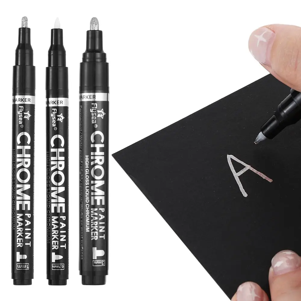 07/10 /30mm Smooth Mirror Chrome Marker Metallic Effect Graffiti Sign Pen Drawing Pen Art Supplies DIY Scratch Repair Tools
07/10 /30mm Smooth Mirror Chrome Marker Metallic Effect Graffiti Sign Pen Drawing Pen Art Supplies DIY Scratch Repair Tools