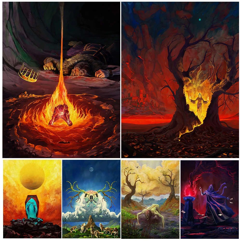 Wizard Furnace And Coffin Vintage Wall Art Canvas Painting Warriors Fighting Against Gods And Demons Art Poster Print Home Decor
Wizard Furnace And Coffin Vintage Wall Art Canvas Painting Warriors Fighting Against Gods And Demons Art Poster Print Home Decor