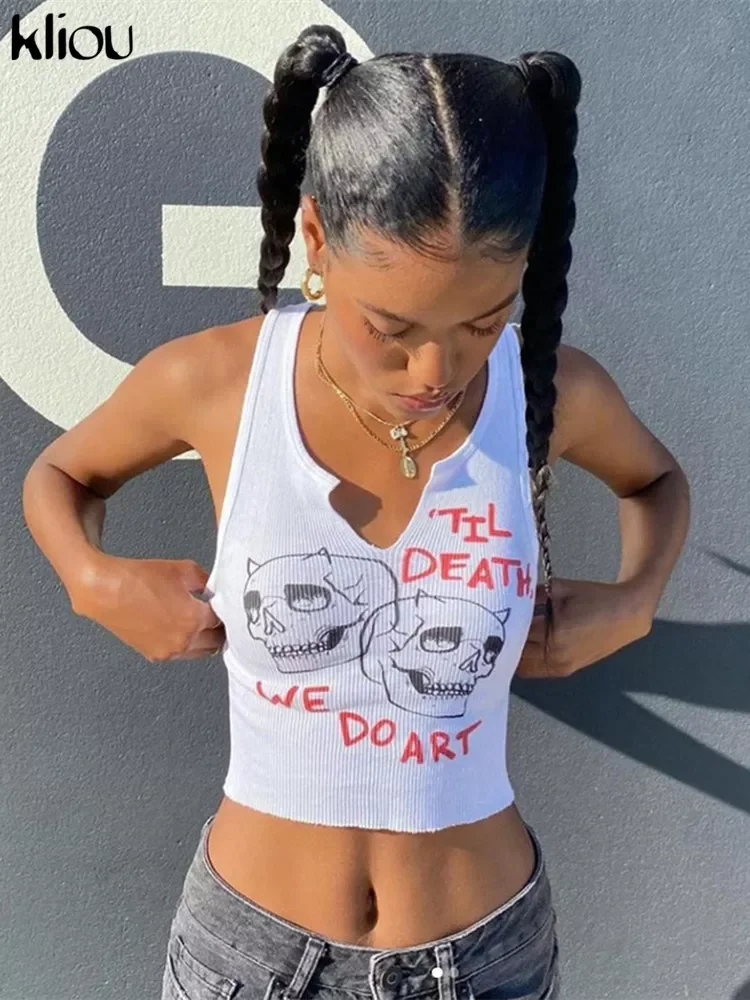 Kliou Aesthetic Graphic Cyber Y2k Streetwear Women Chic Sleeveless Activity Tank Tops 2021 Harajuku Skinny Crop Tops Camisole
Kliou Aesthetic Graphic Cyber Y2k Streetwear Women Chic Sleeveless Activity Tank Tops 2021 Harajuku Skinny Crop Tops Camisole