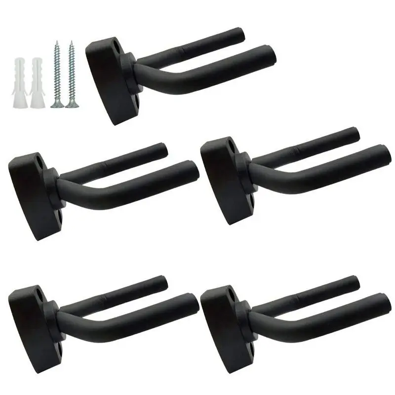 5 Pack Black Guitar Hanger Hook Holder Wall Mount Display with Screws Fits Most Guitars
5 Pack Black Guitar Hanger Hook Holder Wall Mount Display with Screws Fits Most Guitars