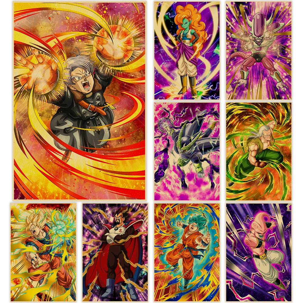 Japanese Anime Kraft Paper Dragon Ball Poster Picture HD Print Vegeta Wall Artwork Goku Painting Home Bedroom Decor Background
Japanese Anime Kraft Paper Dragon Ball Poster Picture HD Print Vegeta Wall Artwork Goku Painting Home Bedroom Decor Background
