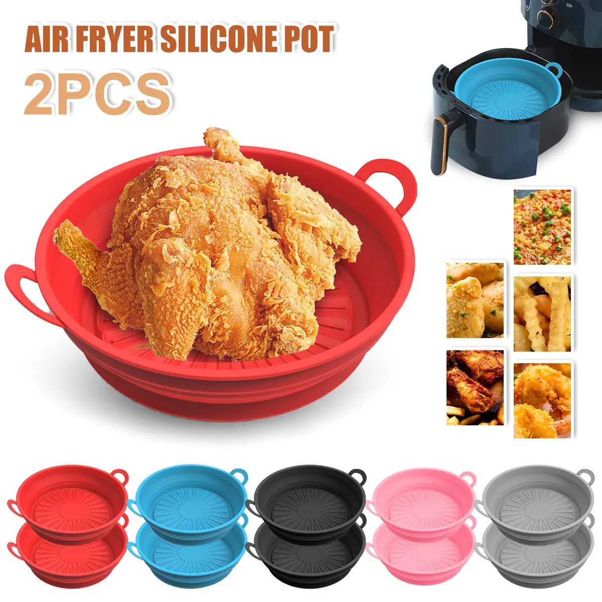 2 шт., Силиконовая Термостойкая подкладка для фритюрницы
2 шт., Силиконовая Термостойкая подкладка для фритюрницы