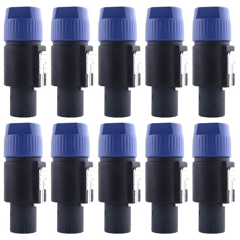 10 Pieces NL4FC Speaker Cables Head Speakon Cable Connector 4-Pin Speaker Plugs With Twist Lock Waterproof For Cables
10 Pieces NL4FC Speaker Cables Head Speakon Cable Connector 4-Pin Speaker Plugs With Twist Lock Waterproof For Cables