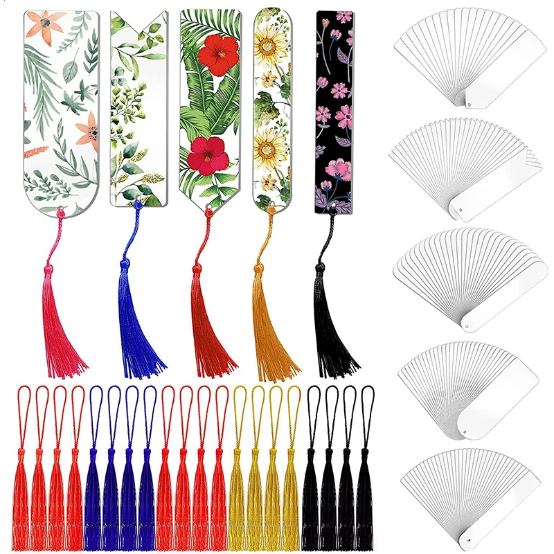 10PCS Acrylic Bookmarks Tassel Rectangle Craft Transparent Blank Book Markers Tassels Ornaments Crafts For DIY Present Tag
10PCS Acrylic Bookmarks Tassel Rectangle Craft Transparent Blank Book Markers Tassels Ornaments Crafts For DIY Present Tag