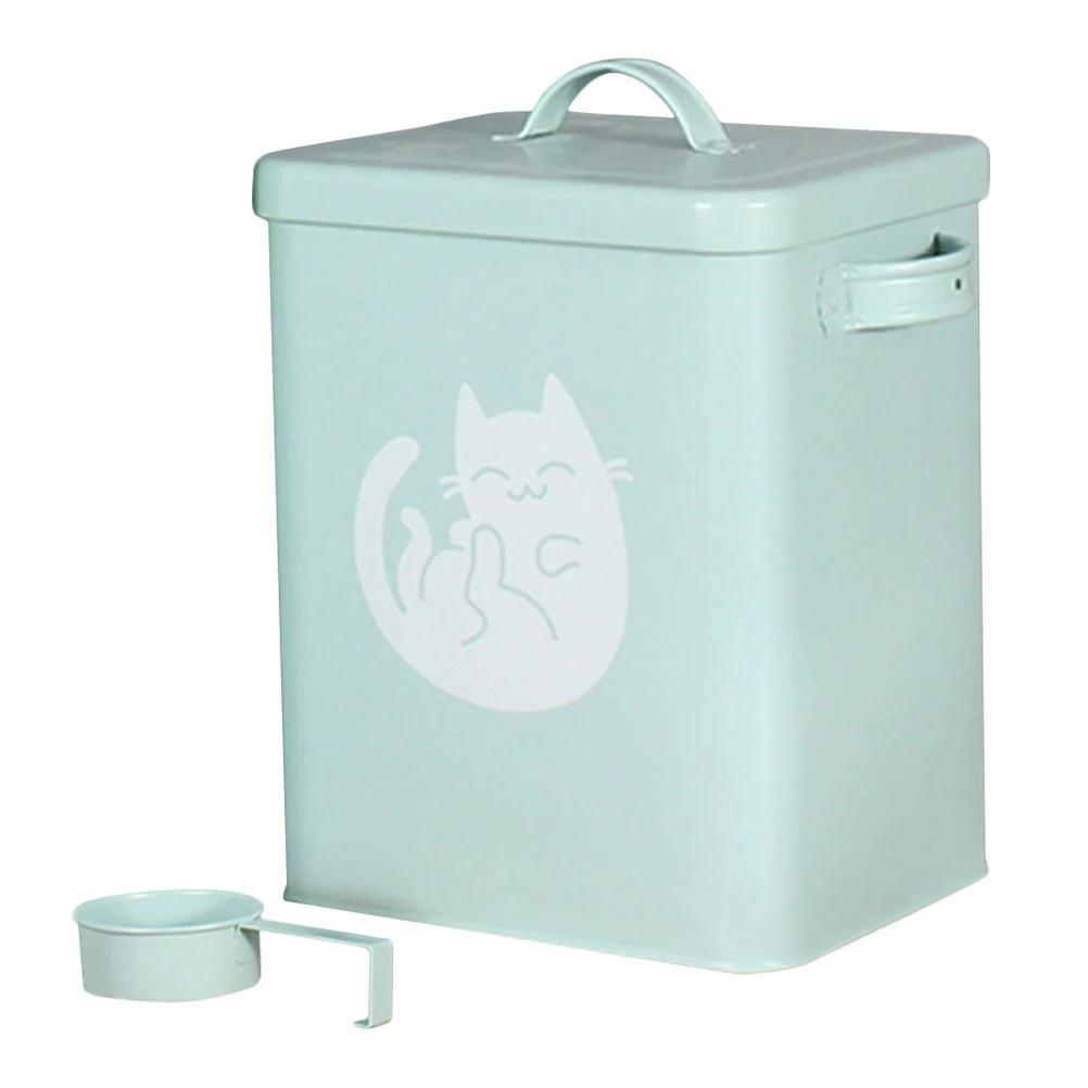 1 Set of Cat Food Bucket Household Dog Food Box Convenient Cat Snack Bucket Iron Dog Snack Bin 
1 Set of Cat Food Bucket Household Dog Food Box Convenient Cat Snack Bucket Iron Dog Snack Bin