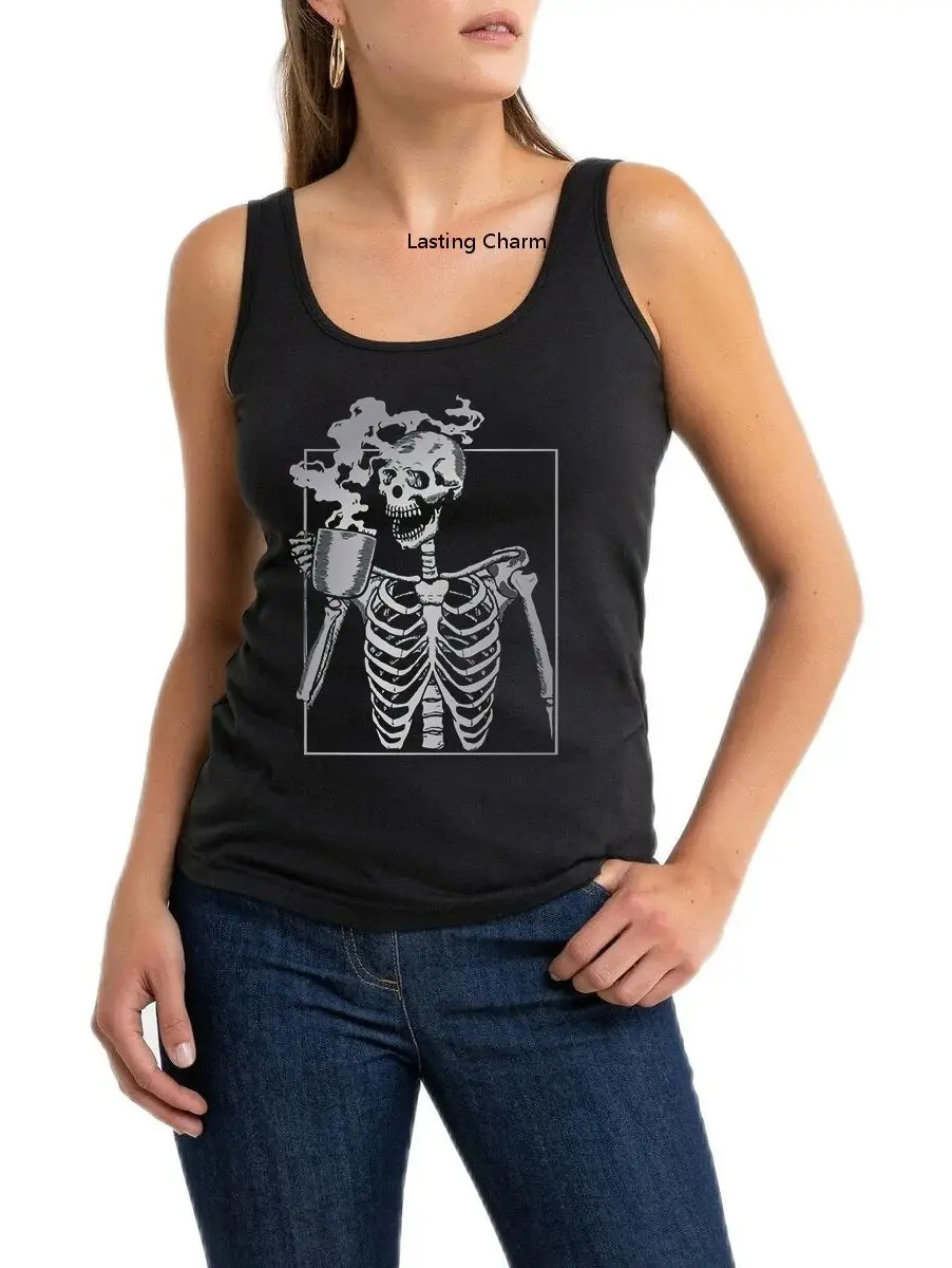 Tea-Drinking Skull Skeleton Funny Printed Tank Tops Women Hip Hop Punk Sleeveless Tee Summer Yoga Sport Vest
Tea-Drinking Skull Skeleton Funny Printed Tank Tops Women Hip Hop Punk Sleeveless Tee Summer Yoga Sport Vest