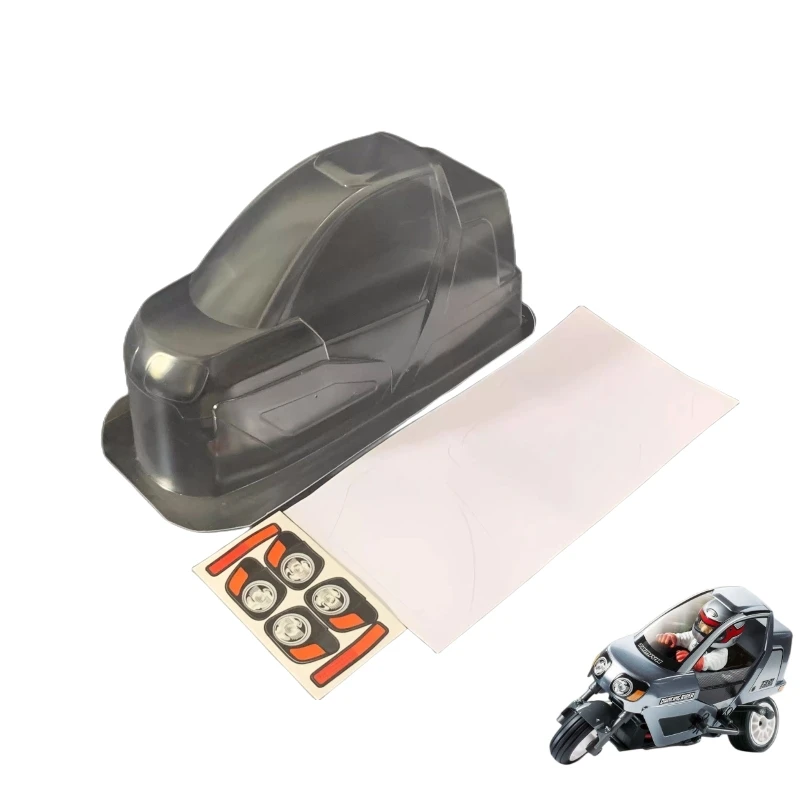 1 8 Tuk-tuk Transparent PC Car Base with Stickers for Tamiya T3-01 Dancing Rider Body Shell
1 8 Tuk-tuk Transparent PC Car Base with Stickers for Tamiya T3-01 Dancing Rider Body Shell