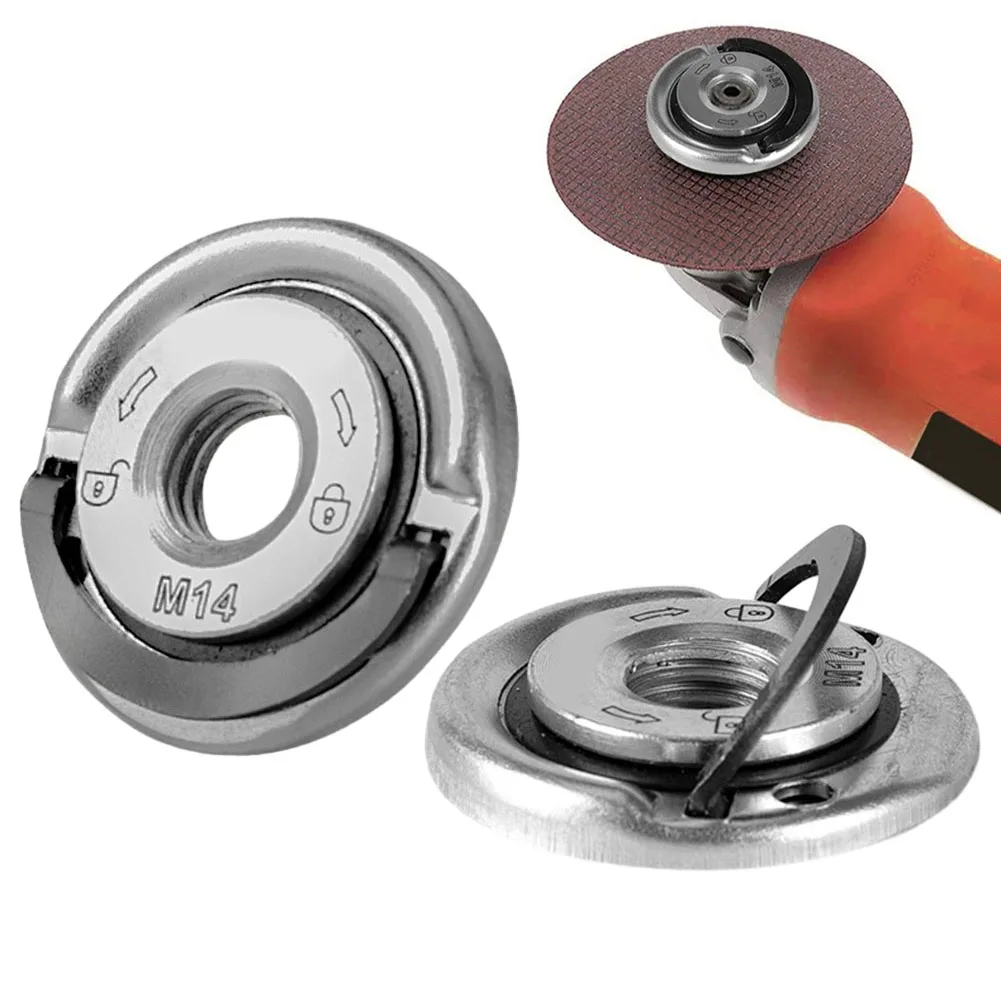 M14 Thread Angle Grinder Self-Locking Pressing Plate Angle Grinder Quick Release Flange Nut Power Chuck For Diamond Cutting Disk
M14 Thread Angle Grinder Self-Locking Pressing Plate Angle Grinder Quick Release Flange Nut Power Chuck For Diamond Cutting Disk