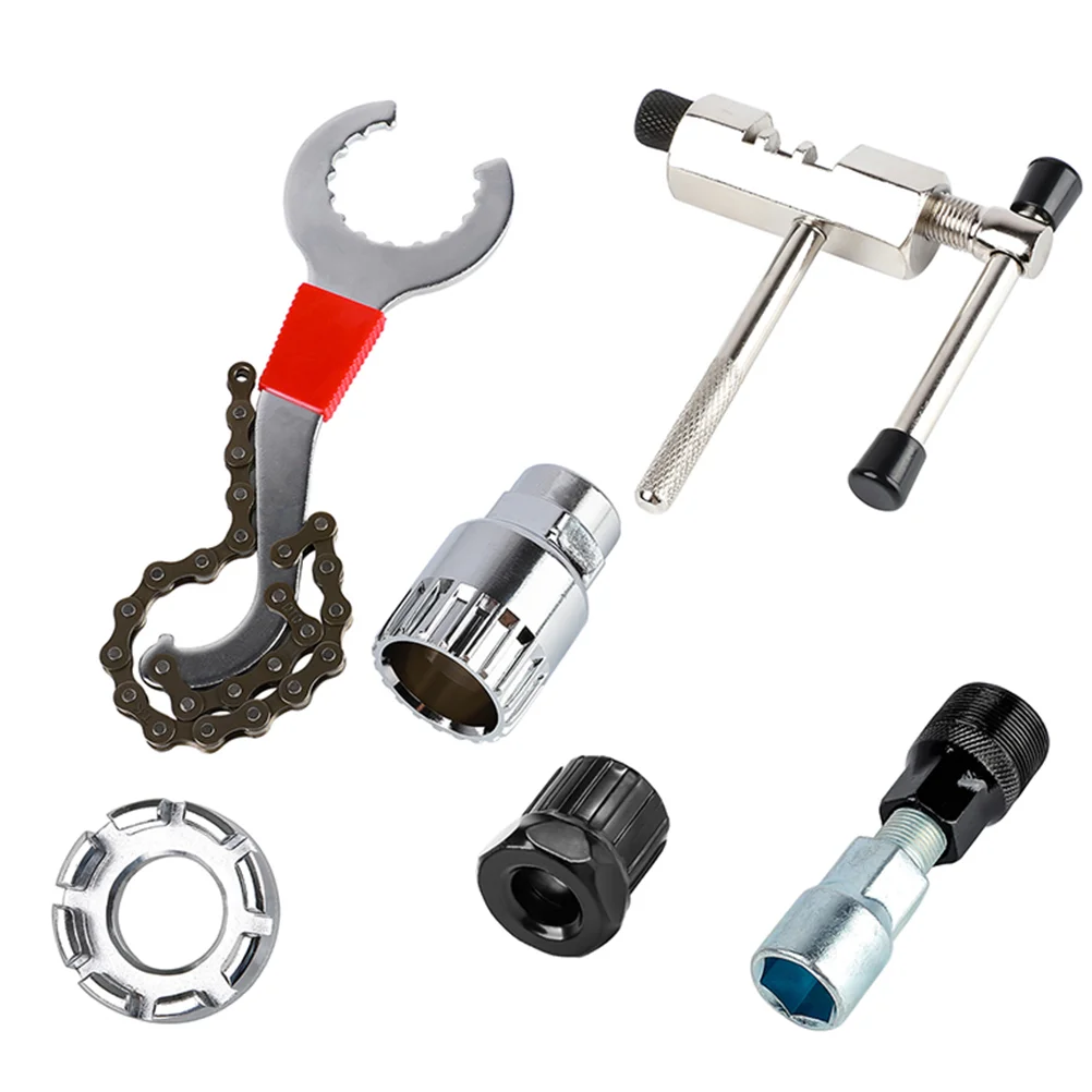 Repair Kit Tool Bike Remover Spoke Freewheel Spanner Chain Splitter Crank Bottom Extractor Center Breaker Shaft Accessories
Repair Kit Tool Bike Remover Spoke Freewheel Spanner Chain Splitter Crank Bottom Extractor Center Breaker Shaft Accessories