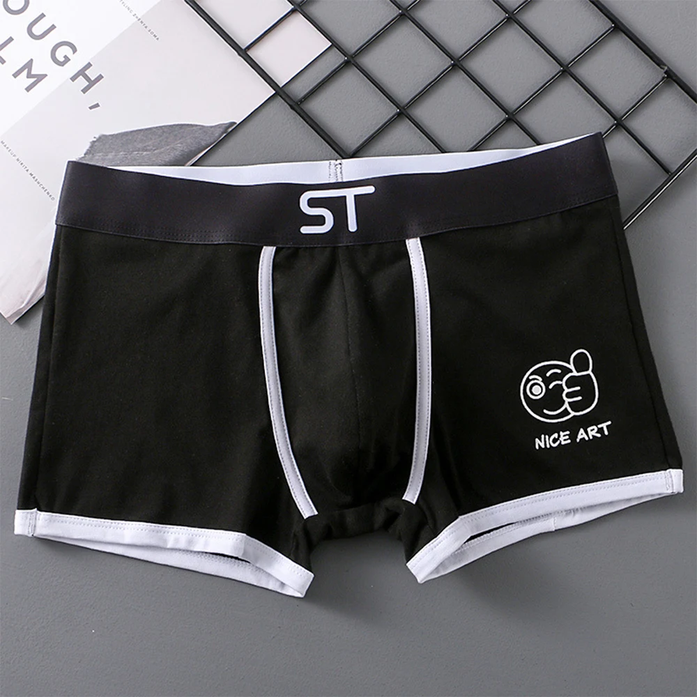 

Men Cotton Tight Boxer Briefs Underwear Pouch Stretch Breathable Sport Trunk Cueca Cuecas Boxer U Convex Pouch Underpant A50