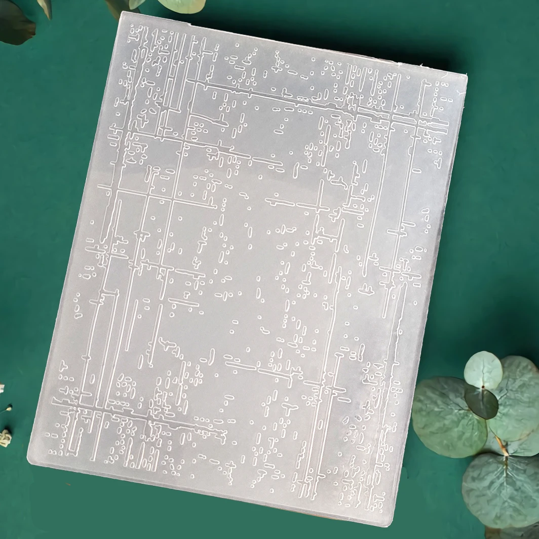 Irregular Lines and Dots Embossing Folder Transparent Plastic Plates Design For DIY Paper Card Decoration Scrapbooking 12X15CM
Irregular Lines and Dots Embossing Folder Transparent Plastic Plates Design For DIY Paper Card Decoration Scrapbooking 12X15CM
