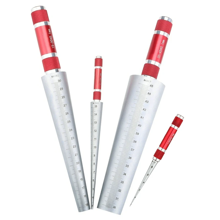 Inner Diameter Ruler 6.5/15/30/45MM With Clear Scale Stainless Steel Conical Taper Gauge Aperture Gauge Measuring Tool
Inner Diameter Ruler 6.5/15/30/45MM With Clear Scale Stainless Steel Conical Taper Gauge Aperture Gauge Measuring Tool