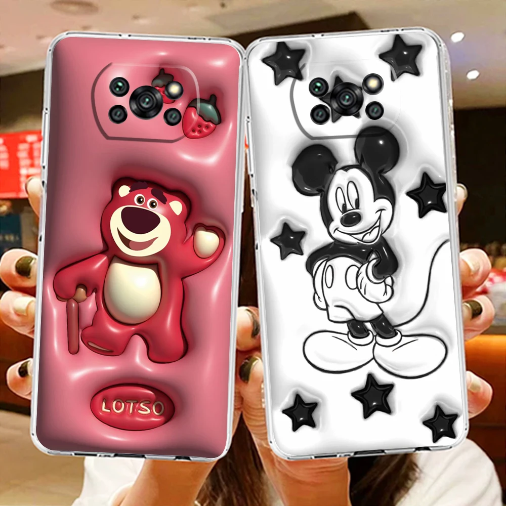 3D Vision Cute Mickey Disney Phone Case For Xiaomi Mi Poco X5 X4 X3 NFC F4 F3 GT M5 M5s M4 M3 Pro C50 C40 5G Transparent Cover
3D Vision Cute Mickey Disney Phone Case For Xiaomi Mi Poco X5 X4 X3 NFC F4 F3 GT M5 M5s M4 M3 Pro C50 C40 5G Transparent Cover
