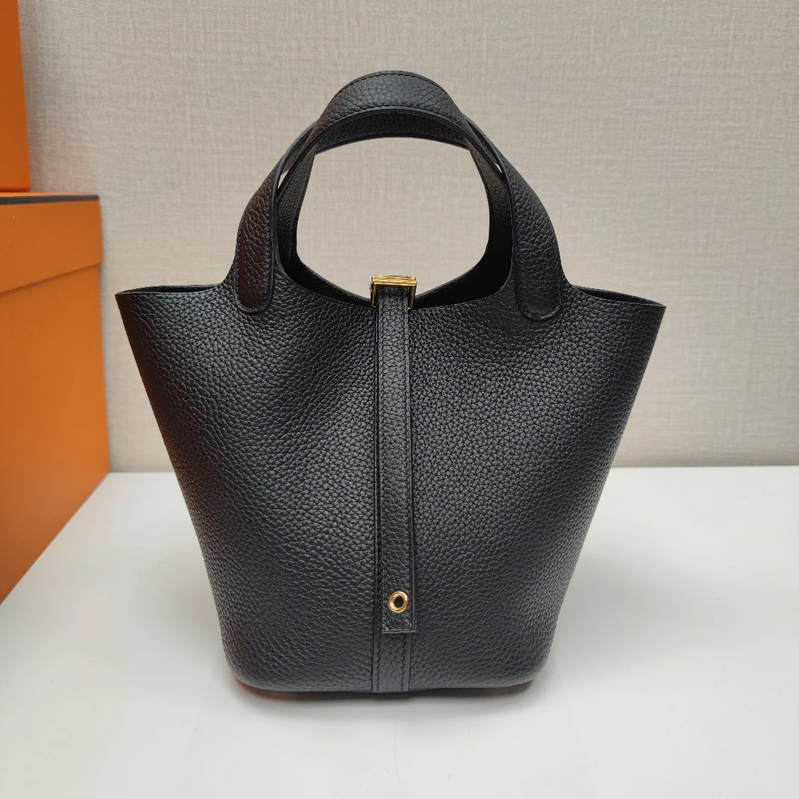 

Top Quality Vegetable Basket Bucket Bag Weman Luxury Designer Handbag TOGO Lychee Grain Genuine Leather Shoulder Shopping Bags