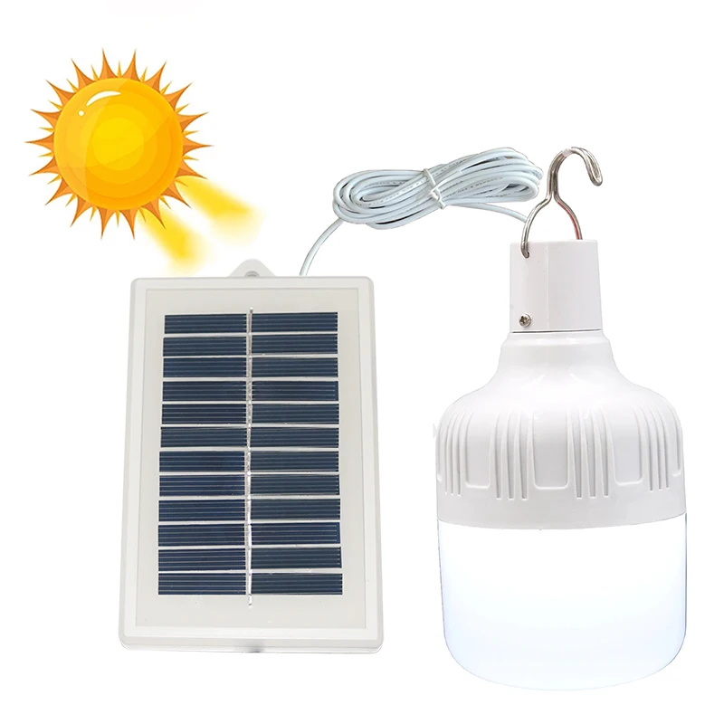LED Solar Llight Bulb Charged Solar Energy Saving Portable Panel Powered Emergency For Outdoor Garden Camping Tent Fishing
LED Solar Llight Bulb Charged Solar Energy Saving Portable Panel Powered Emergency For Outdoor Garden Camping Tent Fishing