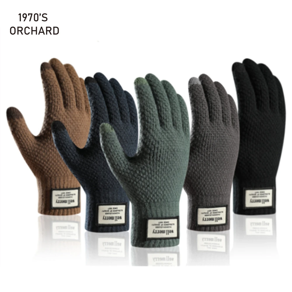 Men Knitted Gloves Winter Touchscreen Plus Size Thick Warm Soft Full Finger Mittens Women Thermal Windproof Outdoor Cycling Mitt
Men Knitted Gloves Winter Touchscreen Plus Size Thick Warm Soft Full Finger Mittens Women Thermal Windproof Outdoor Cycling Mitt