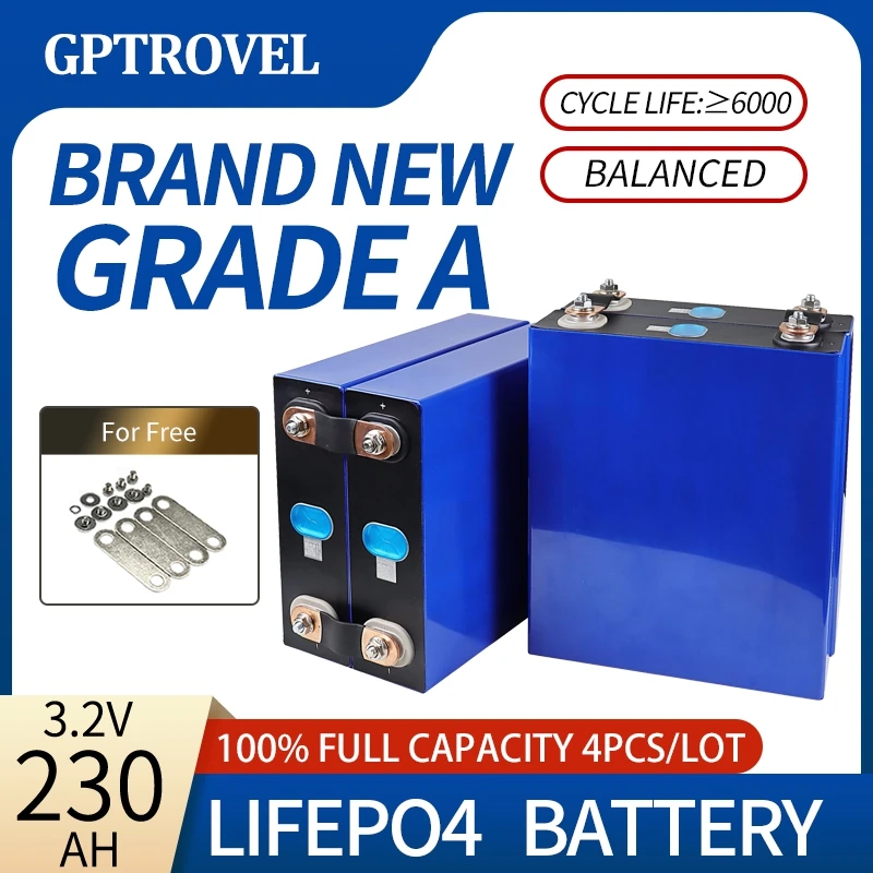 Solar Power Bank 100% Full Capacity Rechargeable Lithium Ion Battery Cell LiFePO4 Deep Cycle New Grade A with Busbar for RV
Solar Power Bank 100% Full Capacity Rechargeable Lithium Ion Battery Cell LiFePO4 Deep Cycle New Grade A with Busbar for RV
