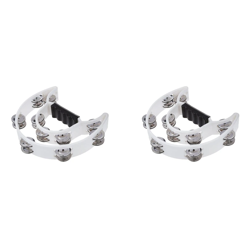 2X двухрядный музыкальный Тамбурин Jingle Half Moon, ударный барабан белого цвета для вечеринки KTV
2X двухрядный музыкальный Тамбурин Jingle Half Moon, ударный барабан белого цвета для вечеринки KTV