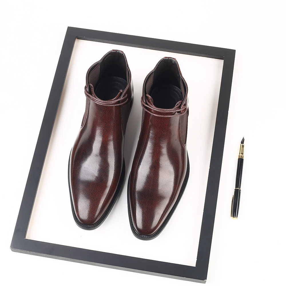 Men's Leather Waterproof Chelsea Dress Boots Casual Business Work Daily Shoes for Men
Men's Leather Waterproof Chelsea Dress Boots Casual Business Work Daily Shoes for Men