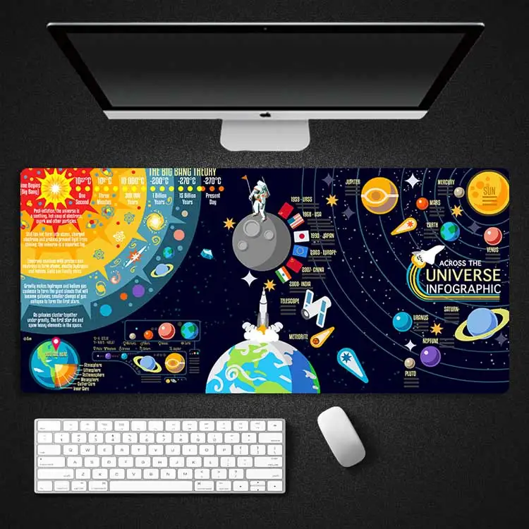 Astronaut Universe Starry Sky Mouse Pads Large Gaming Mousepad Desk Mause Pad Keyboard Mouse Carpet Gaming Accessories for CS GO
Astronaut Universe Starry Sky Mouse Pads Large Gaming Mousepad Desk Mause Pad Keyboard Mouse Carpet Gaming Accessories for CS GO