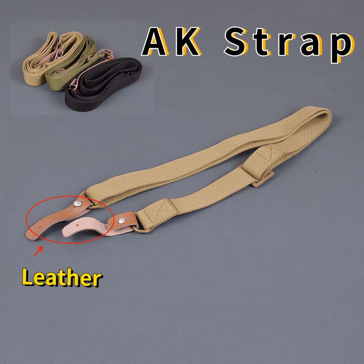 Outdoor Hunting Rifle Sling Adjustable Belt Strap For AK AK47 Rifle Strap Survival Belt With 134cm Military Leather Strap
Outdoor Hunting Rifle Sling Adjustable Belt Strap For AK AK47 Rifle Strap Survival Belt With 134cm Military Leather Strap