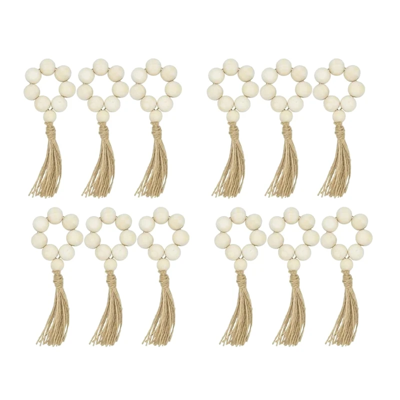 12X Beaded Wood Napkin Rings With Table Setting Wedding Party Décor Accessories Napkin Holder Natural Style
12X Beaded Wood Napkin Rings With Table Setting Wedding Party Décor Accessories Napkin Holder Natural Style