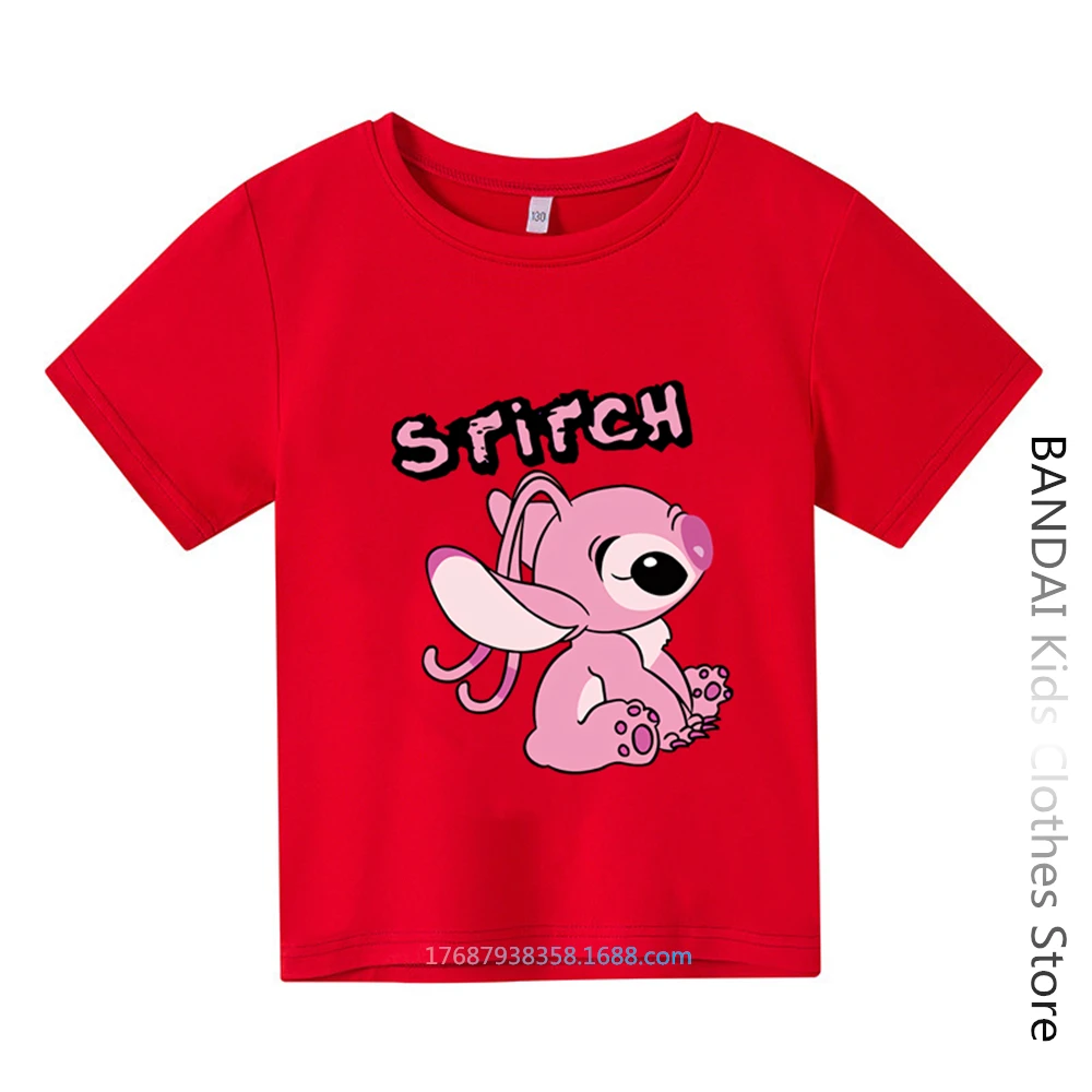 Disney Girls Cotton Stitch Tshirt Kids Summer Cartoon Casual Short-sleeved Marvel T-shirt Baby Boy Clothes Children Clothing
Disney Girls Cotton Stitch Tshirt Kids Summer Cartoon Casual Short-sleeved Marvel T-shirt Baby Boy Clothes Children Clothing